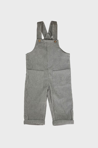 corduroy overalls || slate grey