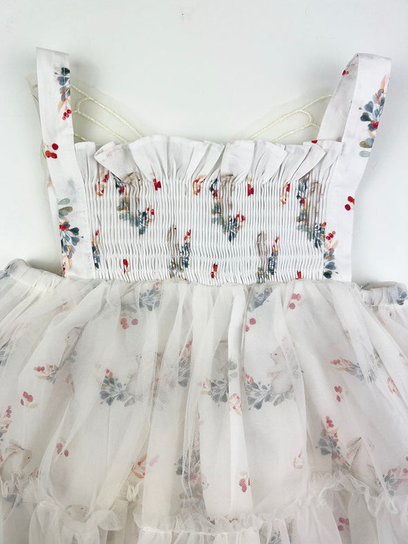 garden fairy tulle dress || cream