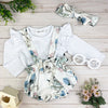 chloe 3 pc overall set || spring floral