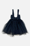 meadow big bow onesie dress || black