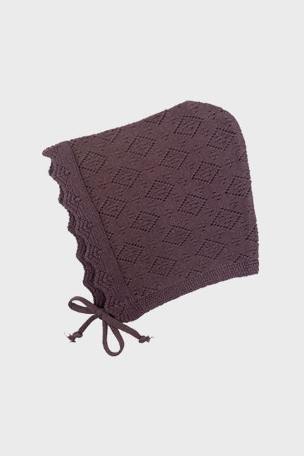 knitted bonnet || huckleberry