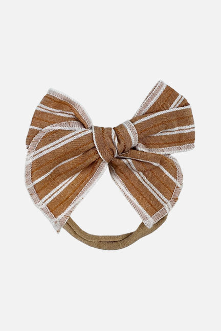 floral bow headband || butterscotch