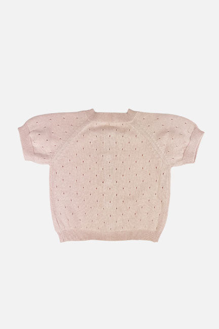 lucy knitted cardigan || light pink