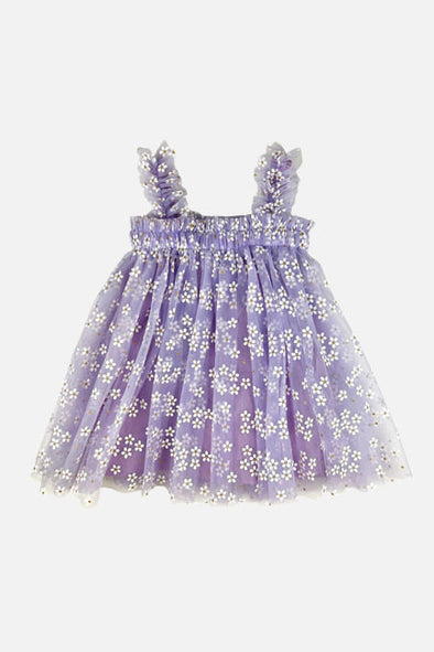 sparkle tulle daisy dress || lavender