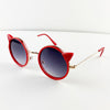 cat sunglasses || red