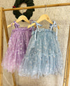 tulle snowflake tie dress || lavender frost