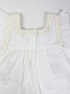 maribel embroidered dress || white