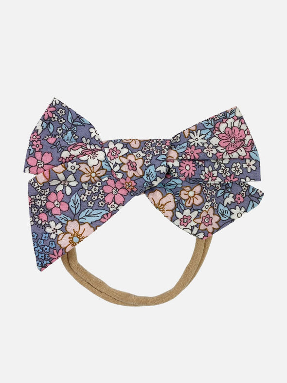 floral bow headband || harper