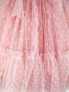 tulle polka dot tie dress || powder pink