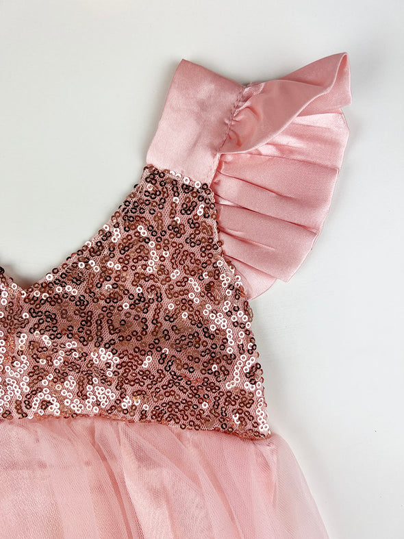 cupid satin onesie dress || quartz pink