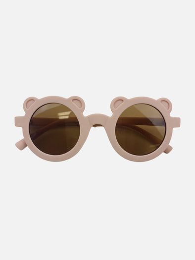 bear matte sunglasses || peachy pink