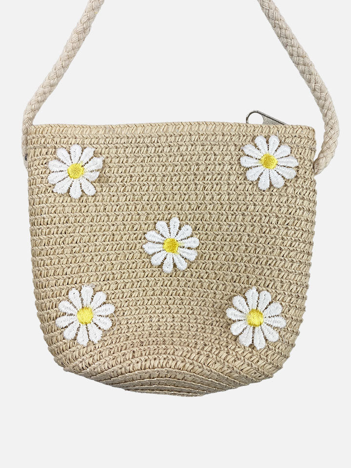straw daisy purse || beige – milkmonsterkids