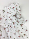 scarlett ruffle top || white floral
