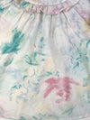 watercolor ruffle dress || pastel