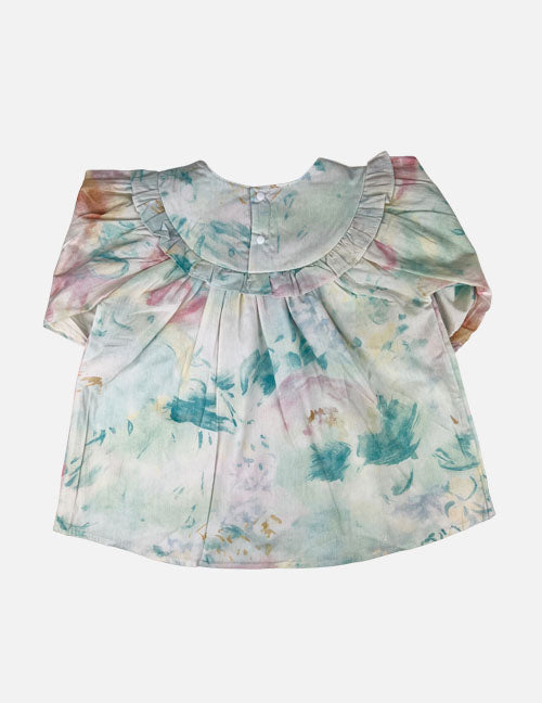 watercolor ruffle dress || pastel – milkmonsterkids