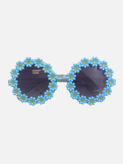 daisy rim sunglasses || sky blue