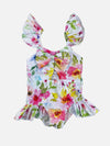 leilani bow swimsuit || watercolor floral