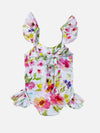 leilani bow swimsuit || watercolor floral