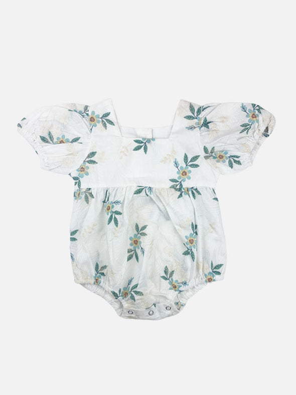 maeve embroidered onesie || green floral