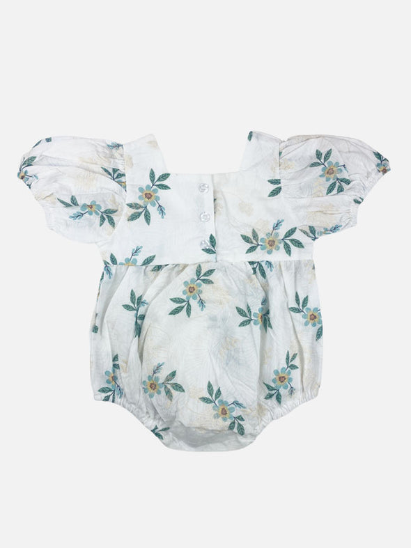 maeve embroidered onesie || green floral