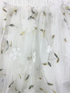 angelica embroidered tulle skirt || white