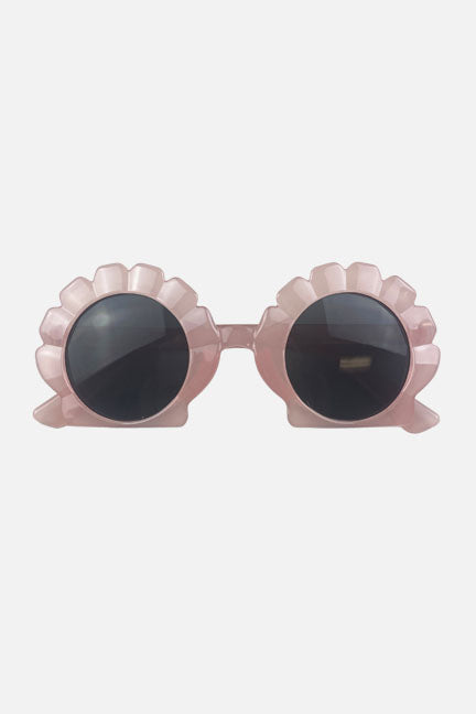 seashell sunglasses || clear mauve