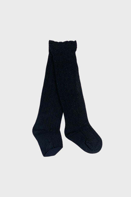 knee high socks || black