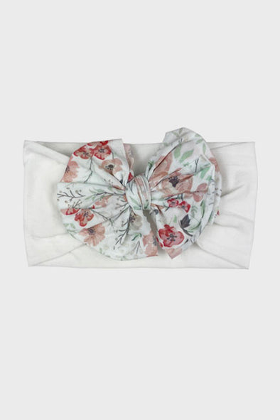 nylon bow headband || cherry blossom
