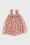 tulle daisy dress || pink