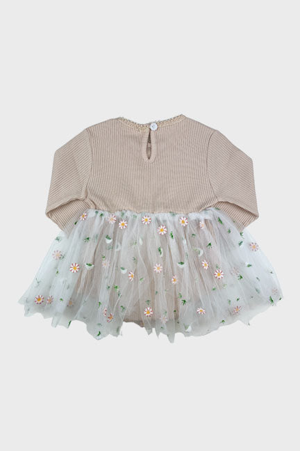 gracie tulle onesie || flower garden