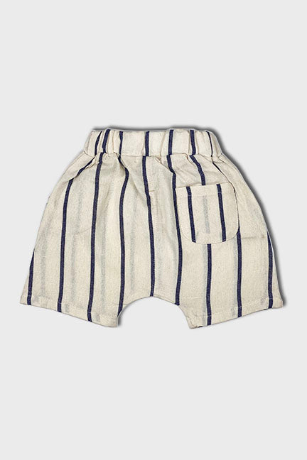linen harem shorts || cream