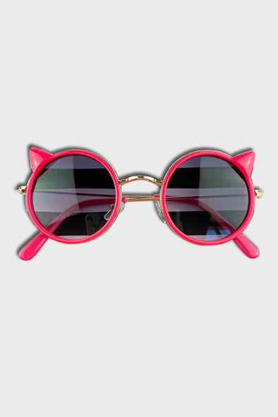 cat sunglasses || fuchsia