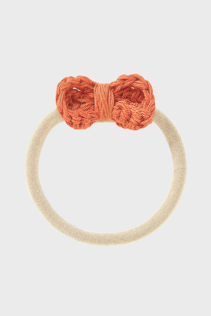 crochet bow headband || rust