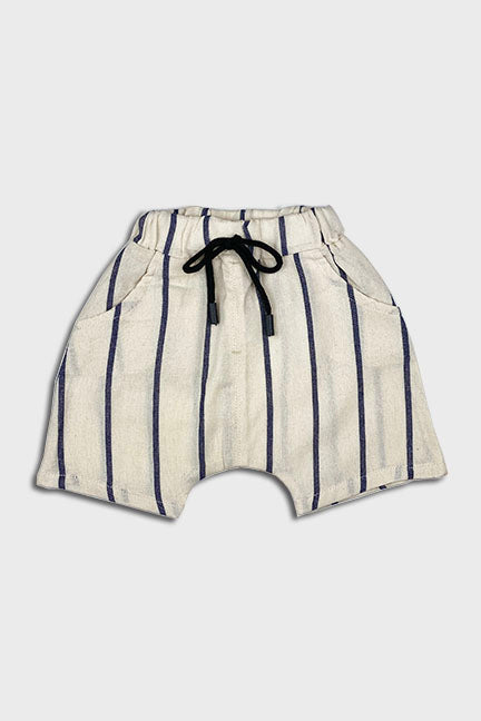 linen harem shorts || cream