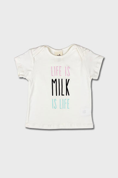 basic tee || life is milk