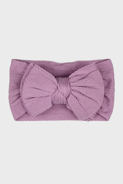 big bow knotted headband || orchid