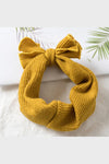 knotted wool headband || mustard