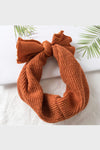 knotted wool headband || rust