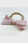 velvet bow headband || primrose