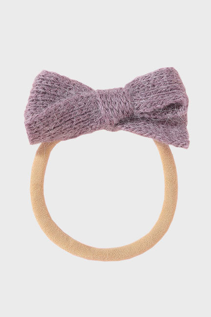 wool bow headband || petunia